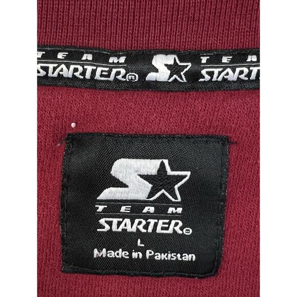 Vintage Starter Indiana Hoosiers Sweatshit Men Large Burgundy Embroidered Y2K - Picture 4 of 9